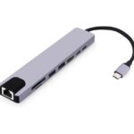 8-in-1 Type-C to Multiport Adapter – All-in-One Connectivity