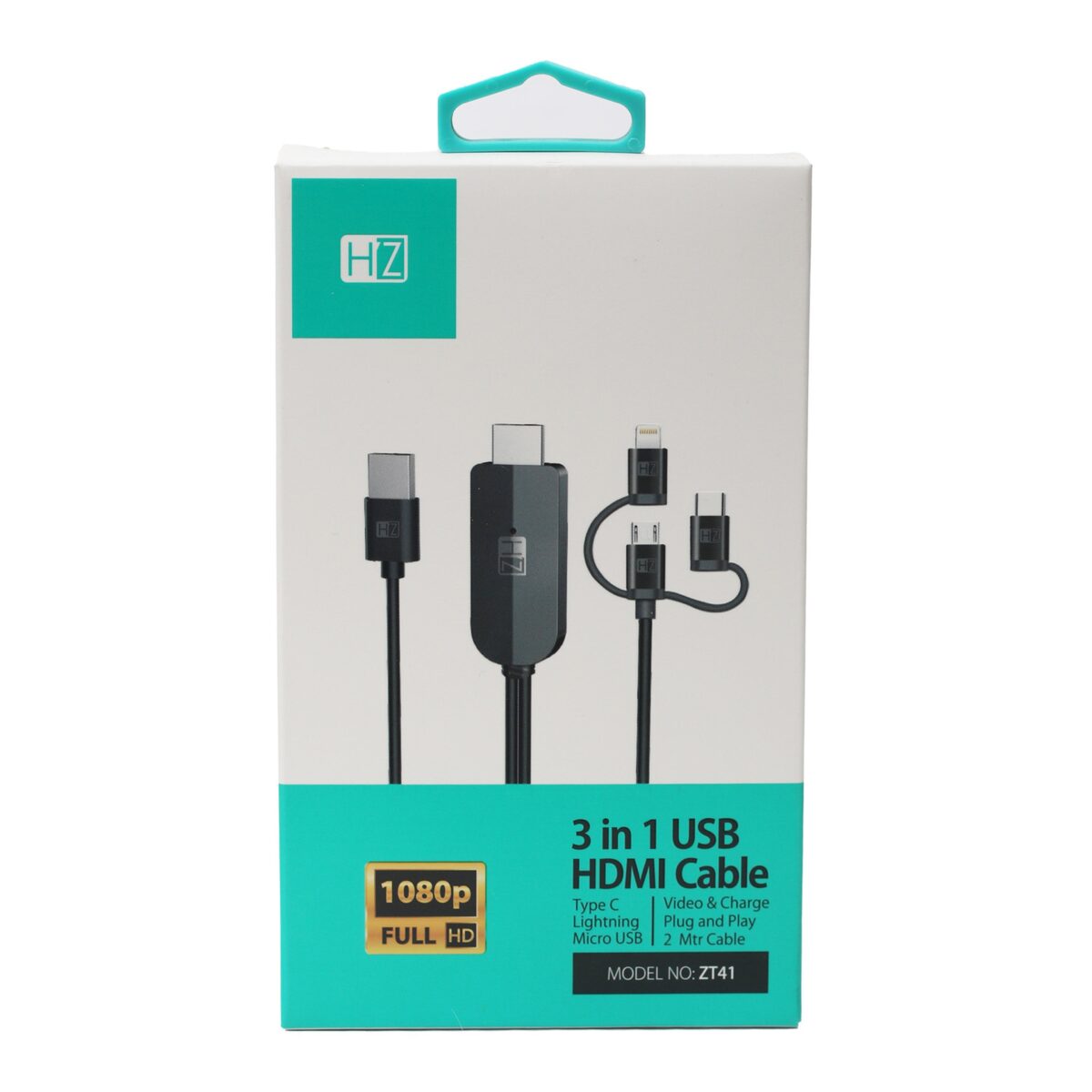 3 IN 1 USB HDMI CABLE HZ ZT41 - Image 1