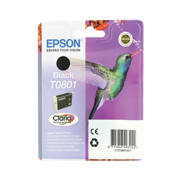 Epson T0801 Black Ink Cartridge