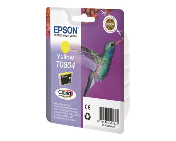 Epson T0804 Yellow Ink Cartridge