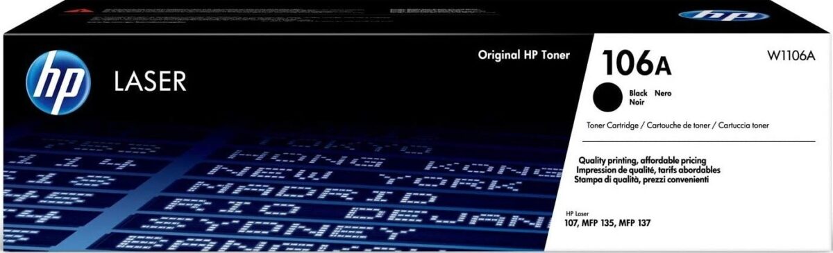 HP Toner 106A Black Toner - Image 1