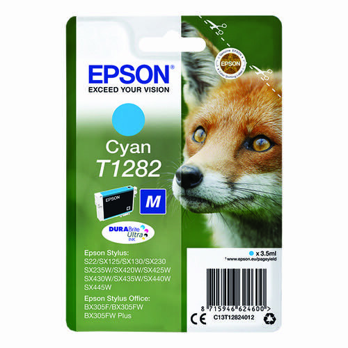 Epson T1282 Cyan Ink Cartridge
